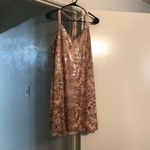 Xhilaration Pink Sequin Dress
